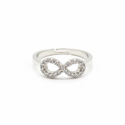 Infinity silver ring Adjustable