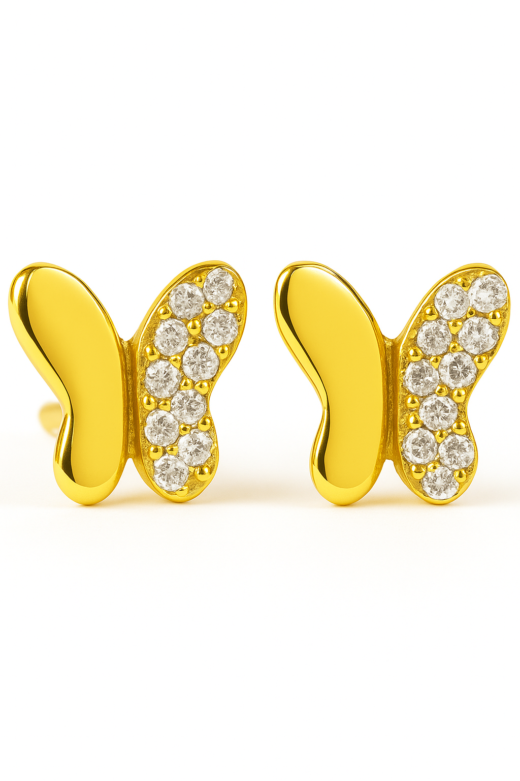 BUTTERFLY STONE STUD EARRING (TOPS)