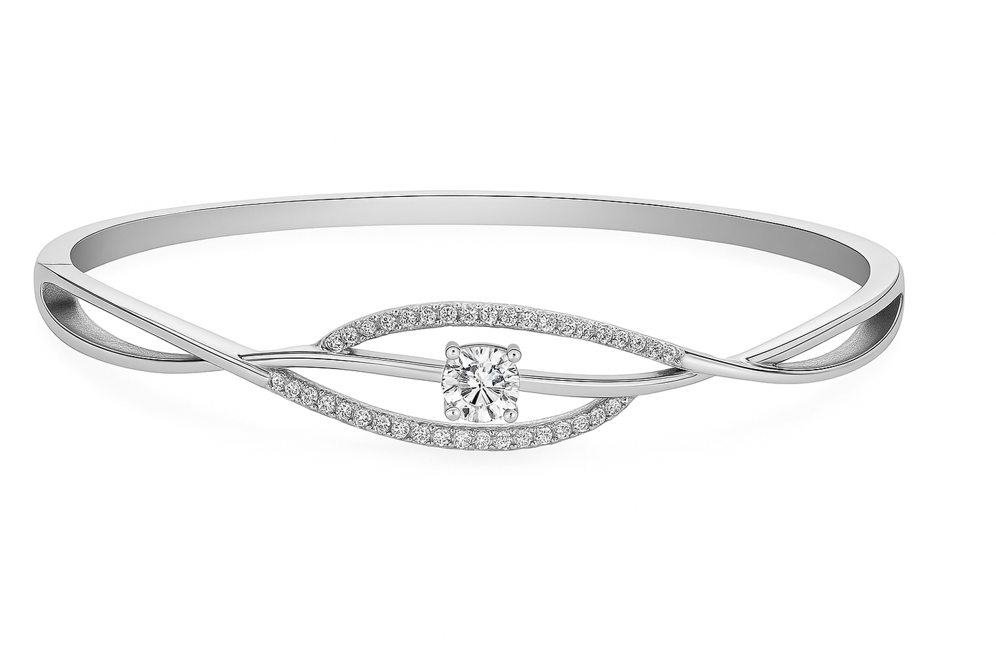 FOLDABLE BRACELET/ BANGEL WITH DOUBLE LOCK FOR WOMEN