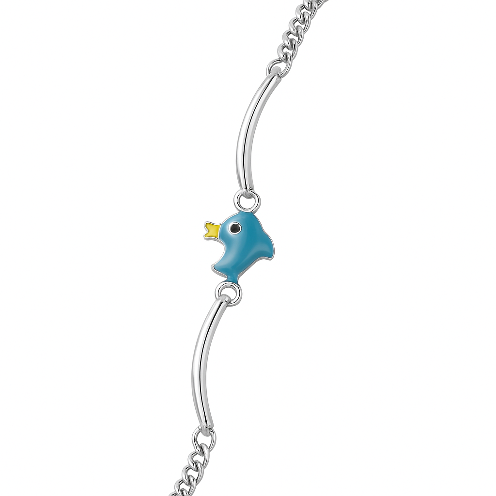 BLUE DOLPHIN BRESLET CUM RAKHI
