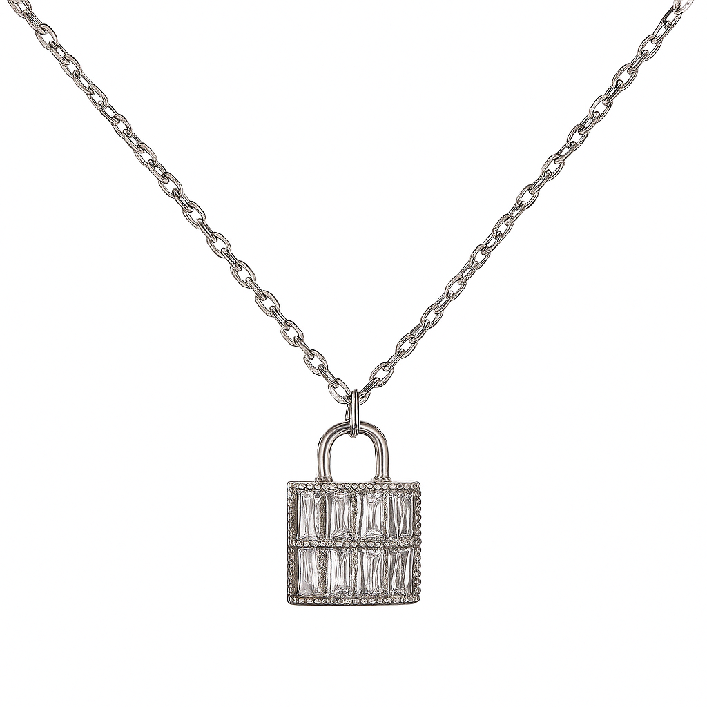 CHAIN WITH A LOCK PENDENT