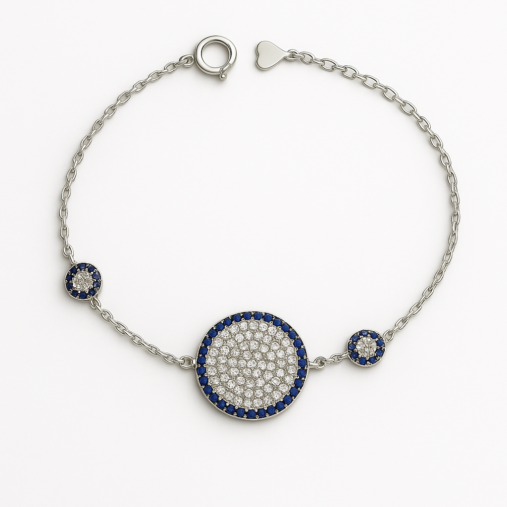 BRACELET with a minimalist circular design