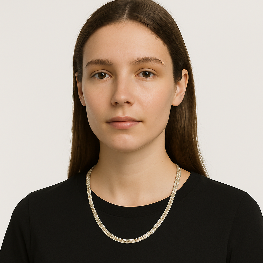 V PATTERN CHAIN (UNISEX CHAIN) 21 INCH