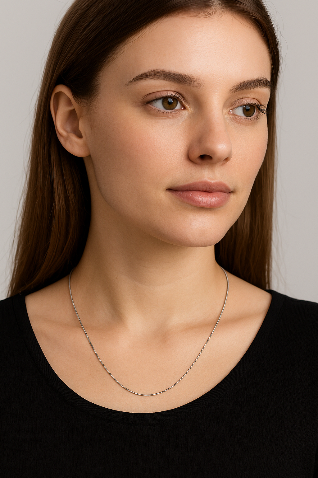 VERY SLEEK SNAKE CHAIN (UNISEX CHHAIN) 18 INCH