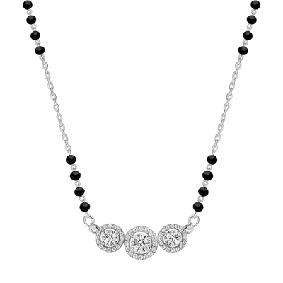 Silver mangalsutra