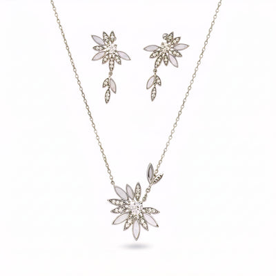 Pure 925 Sterling Silver Necklace with Tops for Women