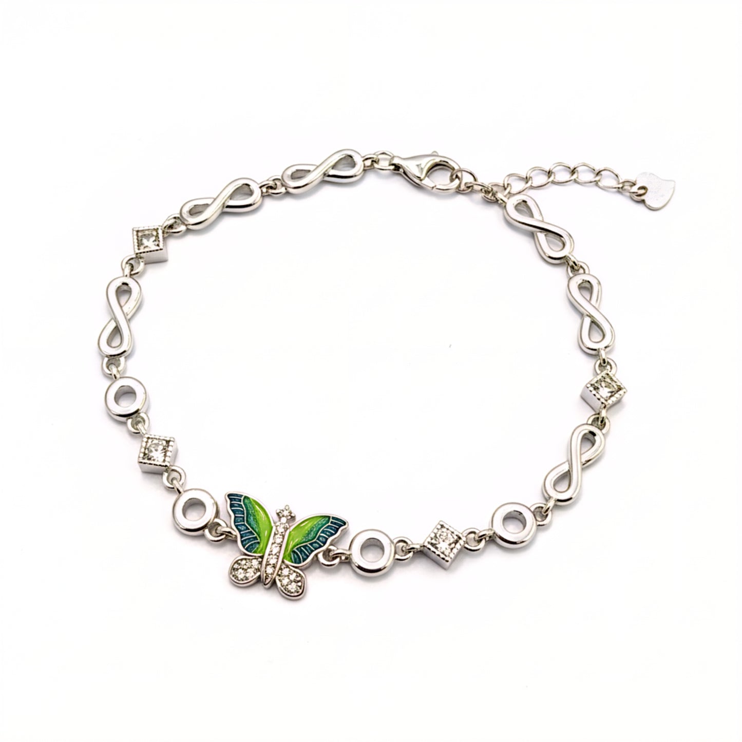 Butterfly sterling silver bracelet