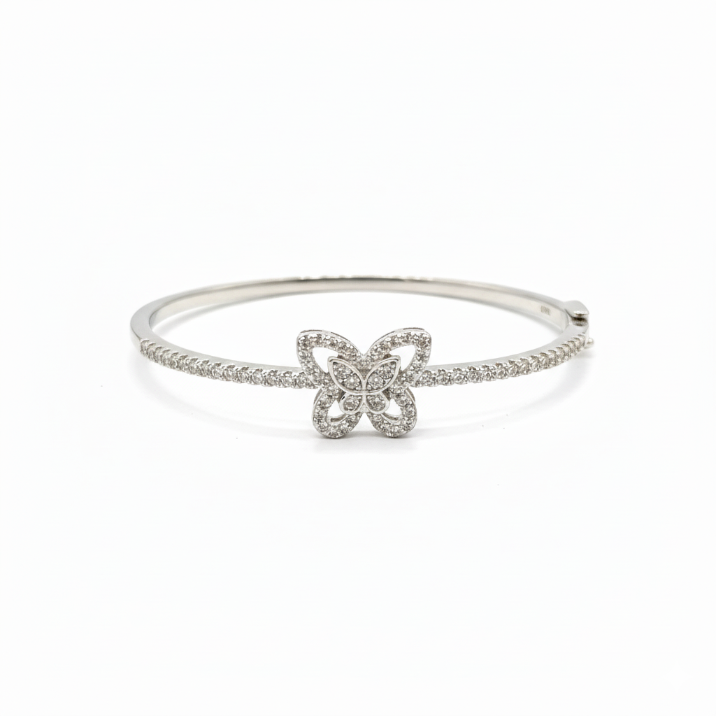 Pure Silver Folding Bracelet For Women | 925 Sterling Adjustable Bracelet
