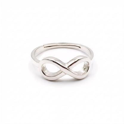 infinity silver ring Adjustable