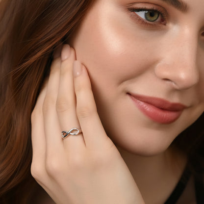 infinity silver ring Adjustable