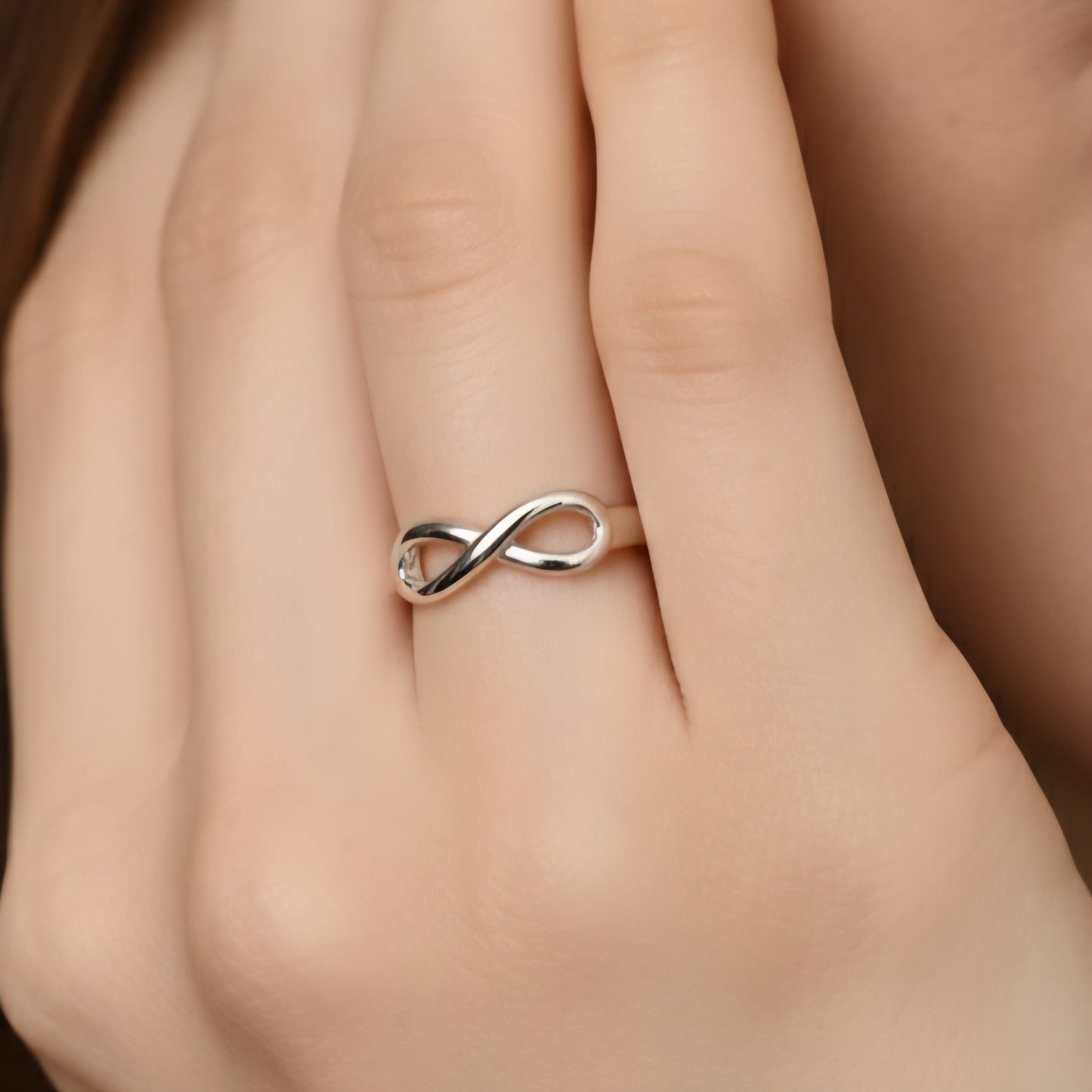 infinity silver ring Adjustable