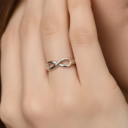 infinity silver ring Adjustable