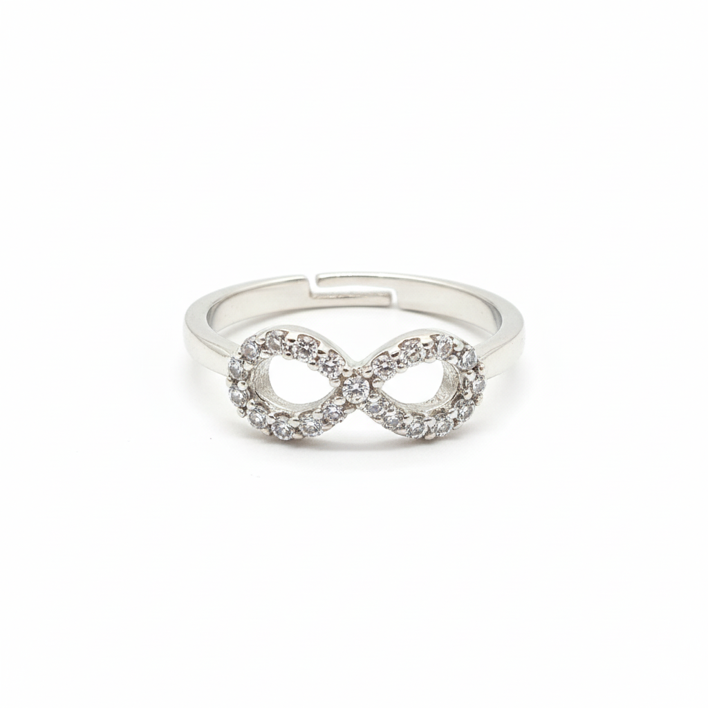 infinity silver ring Adjustable