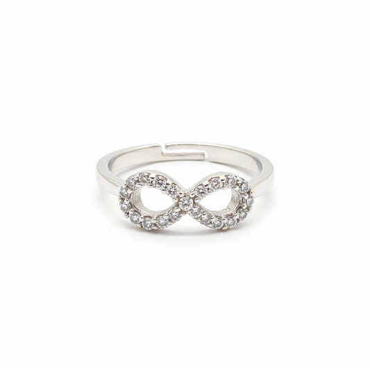 infinity silver ring Adjustable
