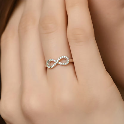infinity silver ring Adjustable