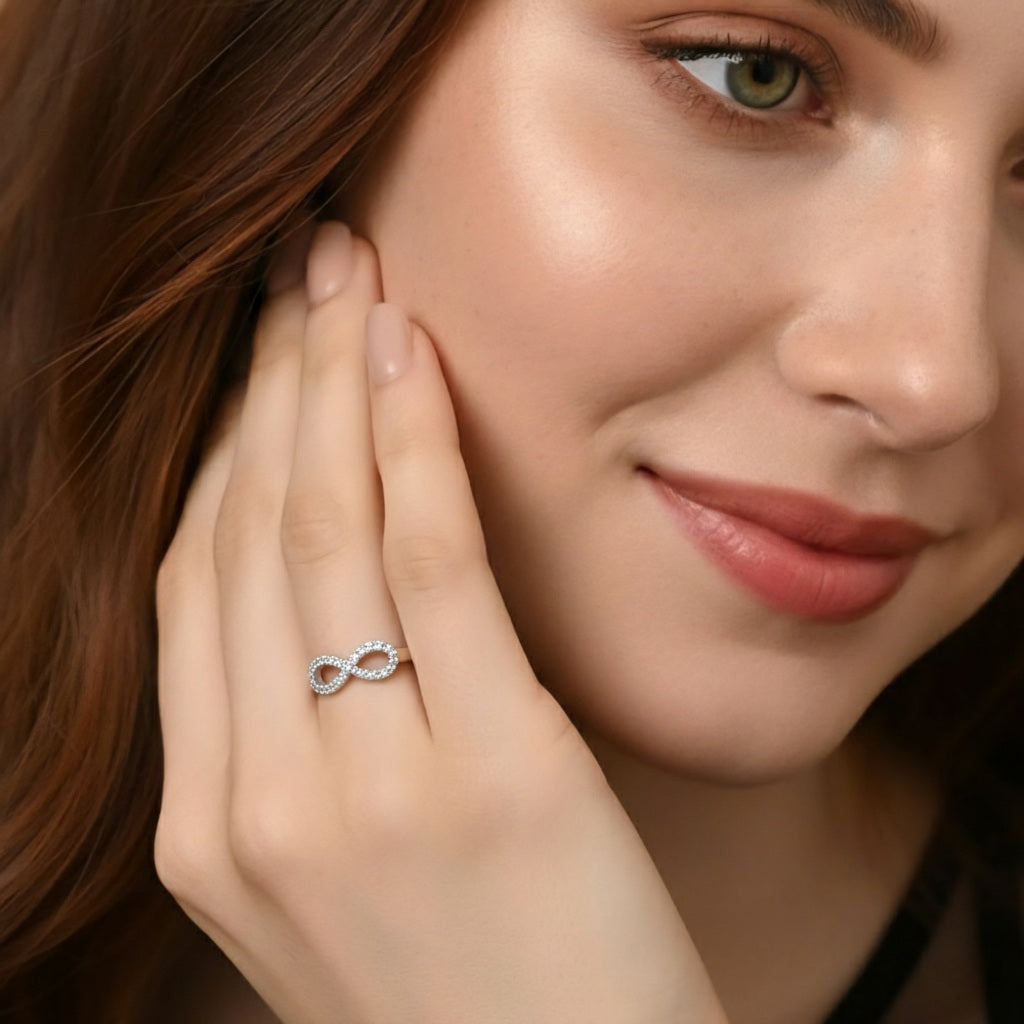 infinity silver ring Adjustable