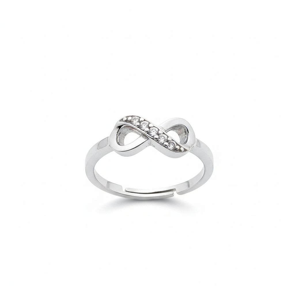 infinity silver ring Adjustable