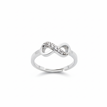 infinity silver ring Adjustable