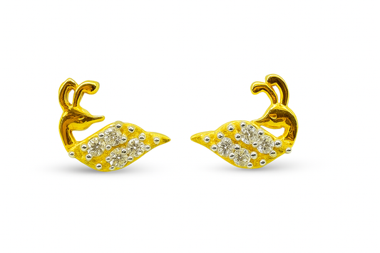 PEACOCK STUDD EARRING
