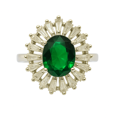 RING GREEN STONE