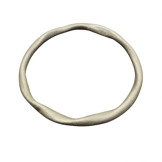 SPARKLING & TWISTED LADIES SILVER BANGLES