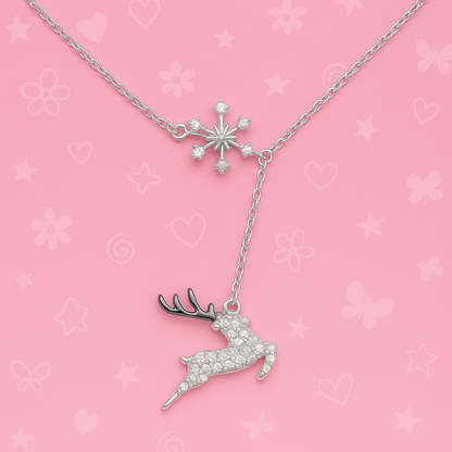 STAR AND DEER NECKLACE