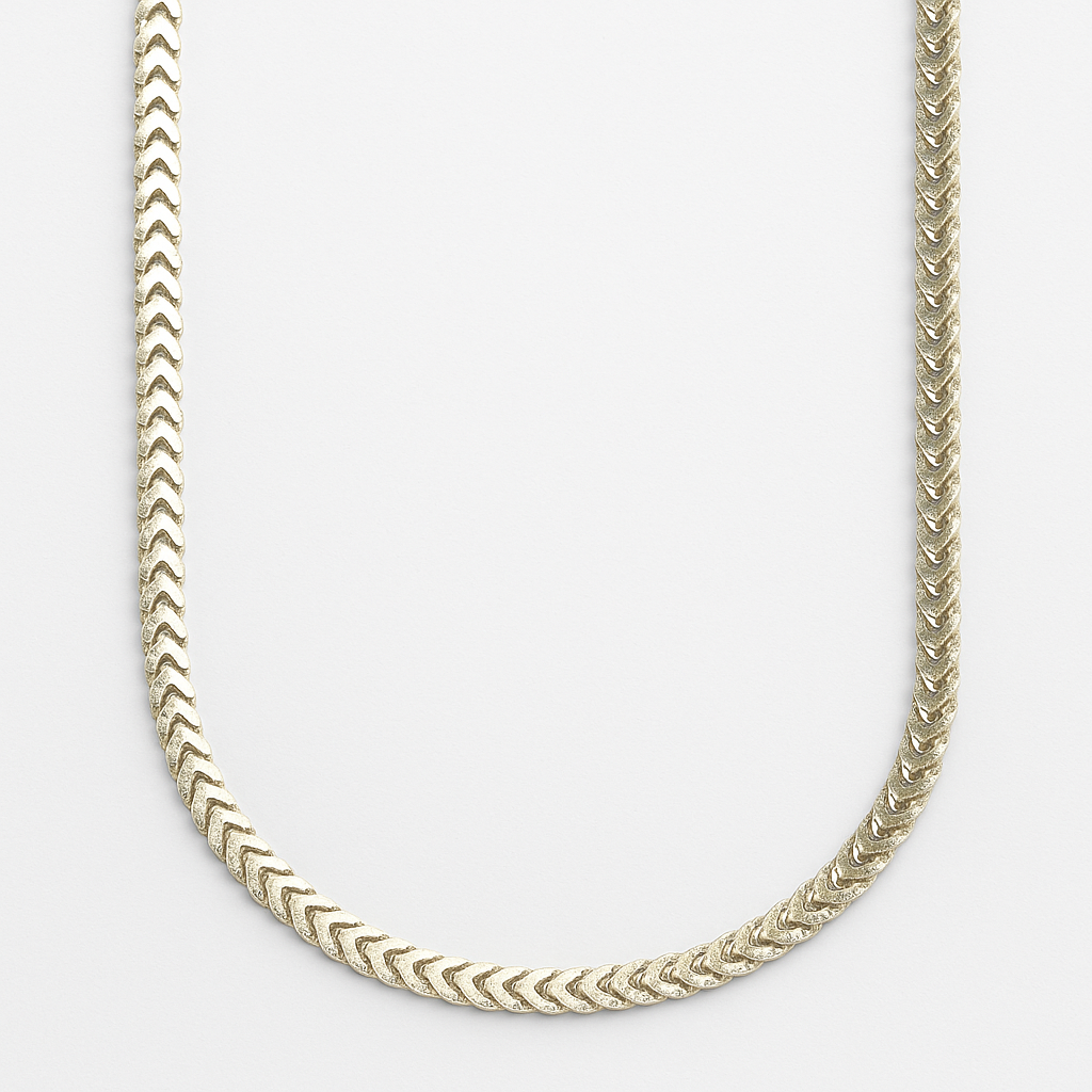 V PATTERN CHAIN (UNISEX CHAIN) 21 INCH