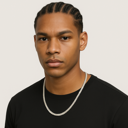 V PATTERN CHAIN (UNISEX CHAIN) 21 INCH