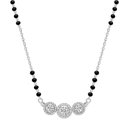 Silver mangalsutra