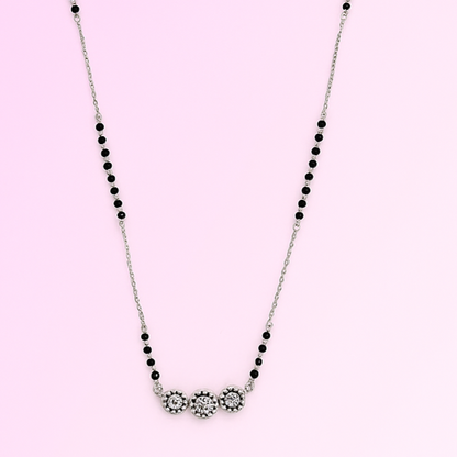 Silver mangalsutra