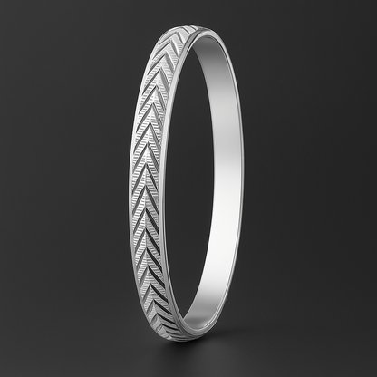 Silver kada design for men