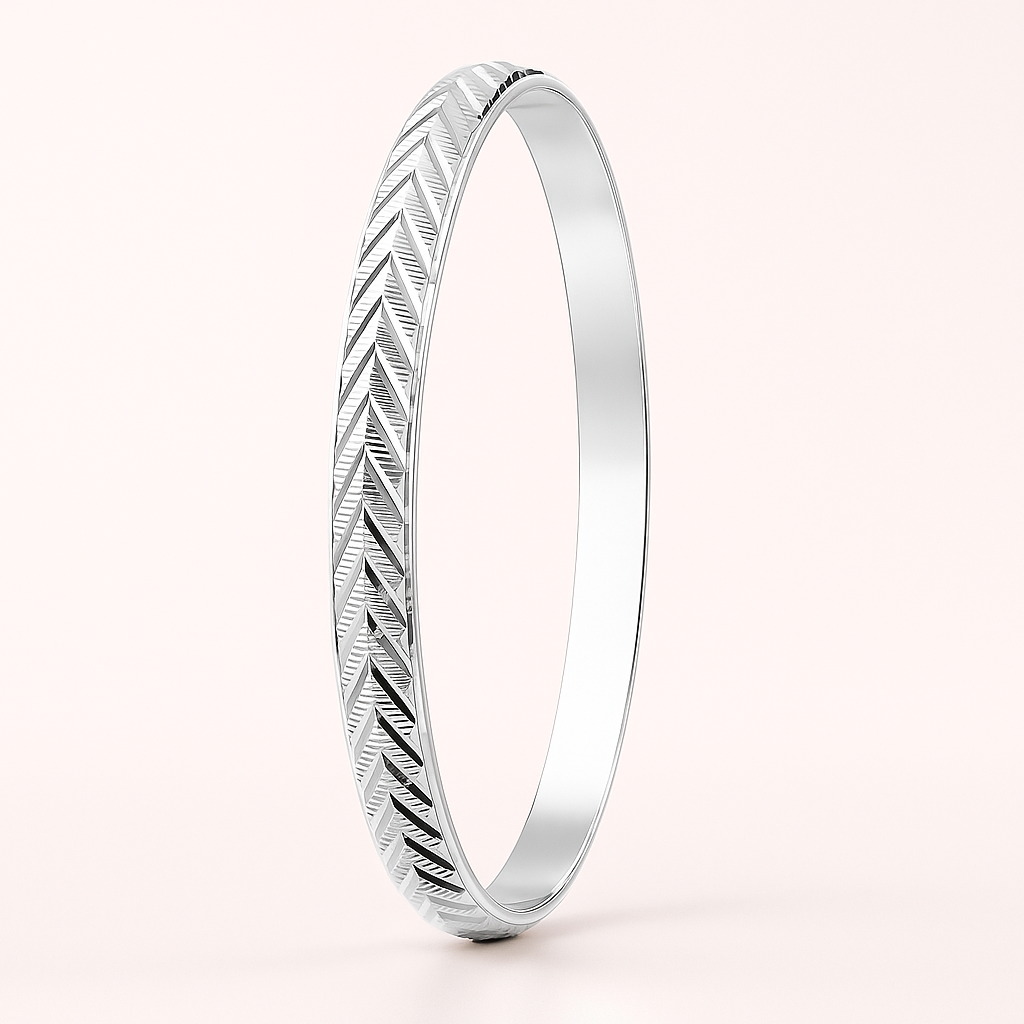 Silver kada design for men
