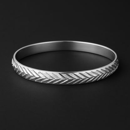 Silver kada design for men