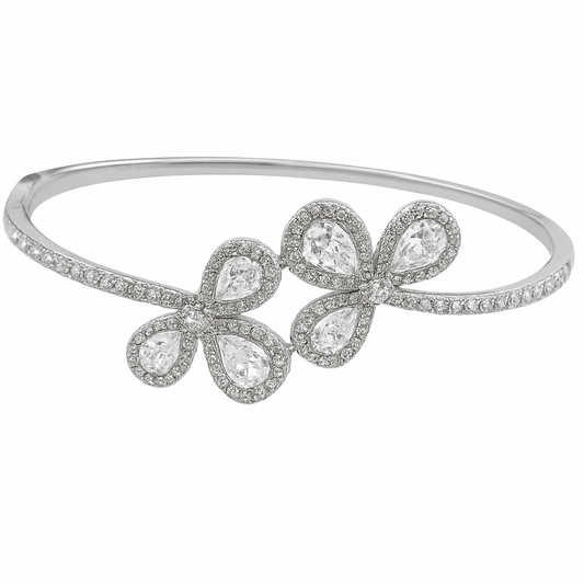 Pure Silver Women Folding Bracelet | 925 Sterling Adjustable Bracelet