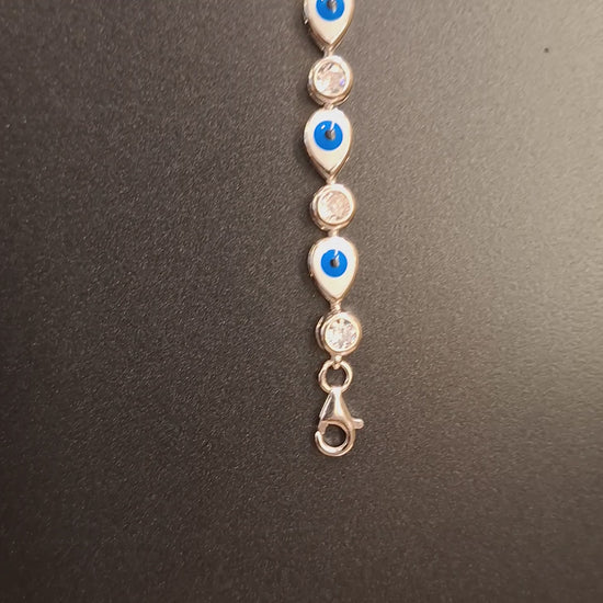 EVIL EYE SILVER BRACELET VIDEO