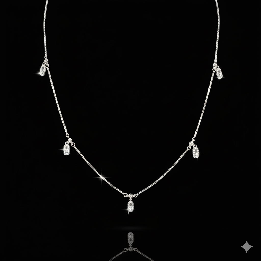 Necklace with multi charms