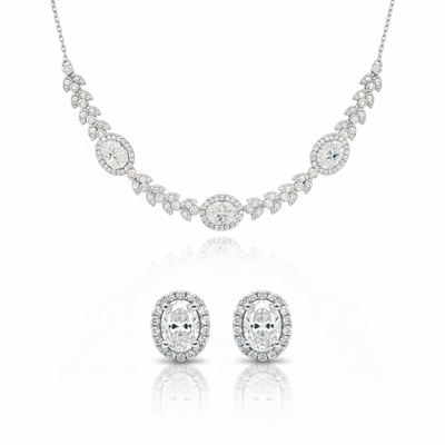 Pure 925 Sterling Silver Necklace with Tops for Women
