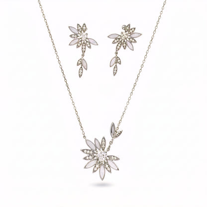 Pure 925 Sterling Silver Necklace with Tops for Women