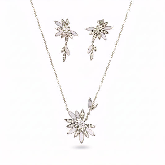 Pure 925 Sterling Silver Necklace with Tops for Women