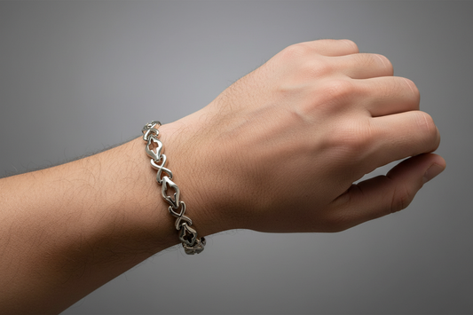 Unique 925 silver bracelet for men