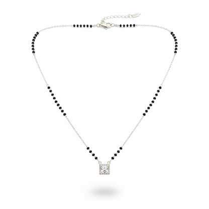 Pure silver mangalsutra