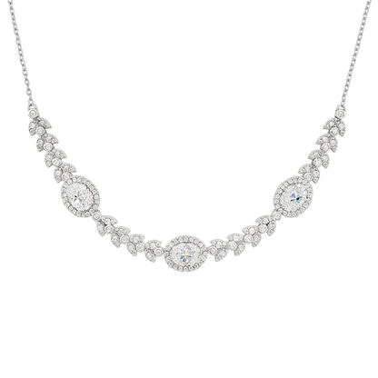 Pure 925 Sterling Silver Necklace with Tops for Women