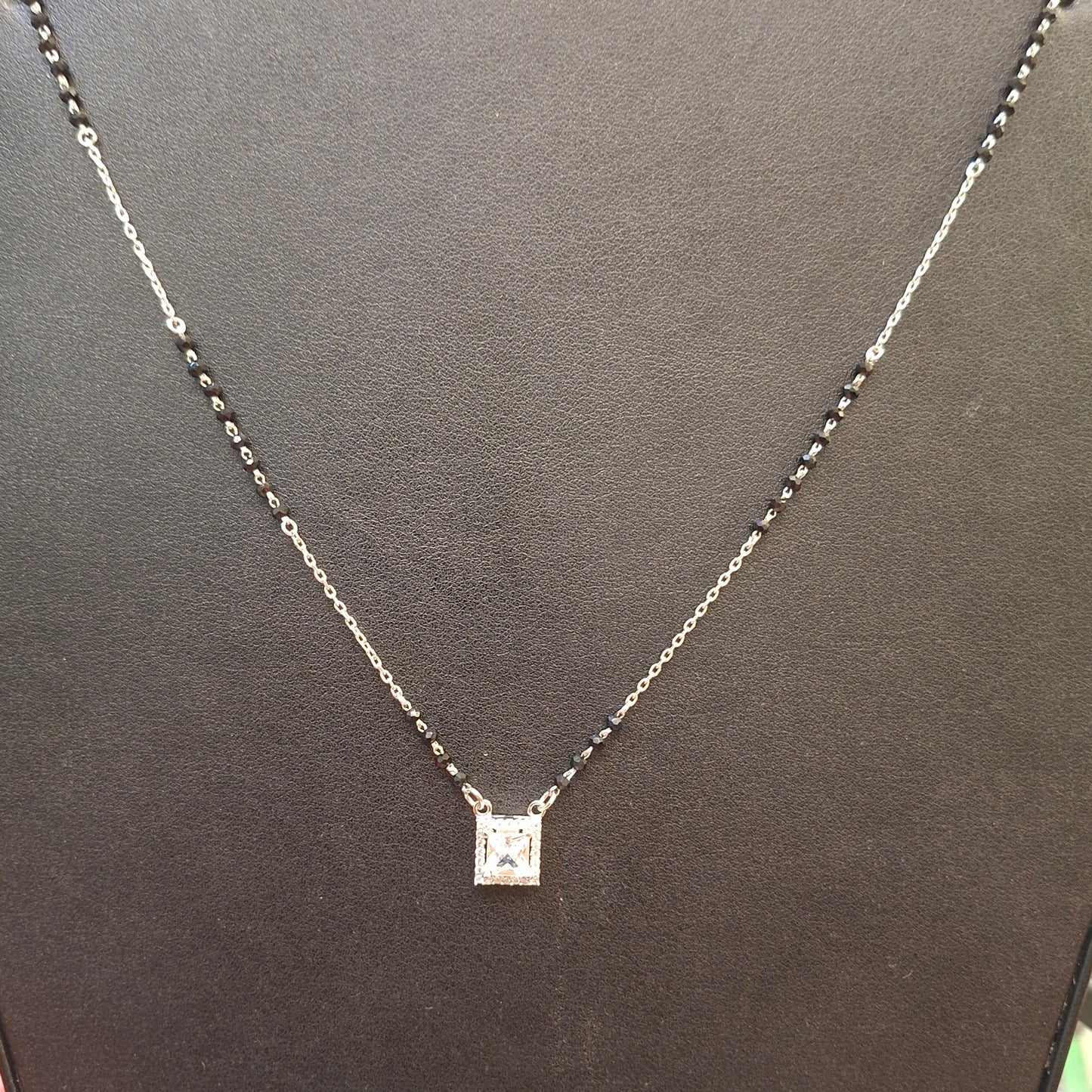 Pure silver mangalsutra