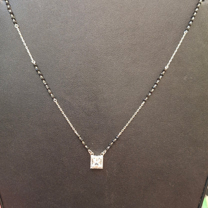 Pure silver mangalsutra