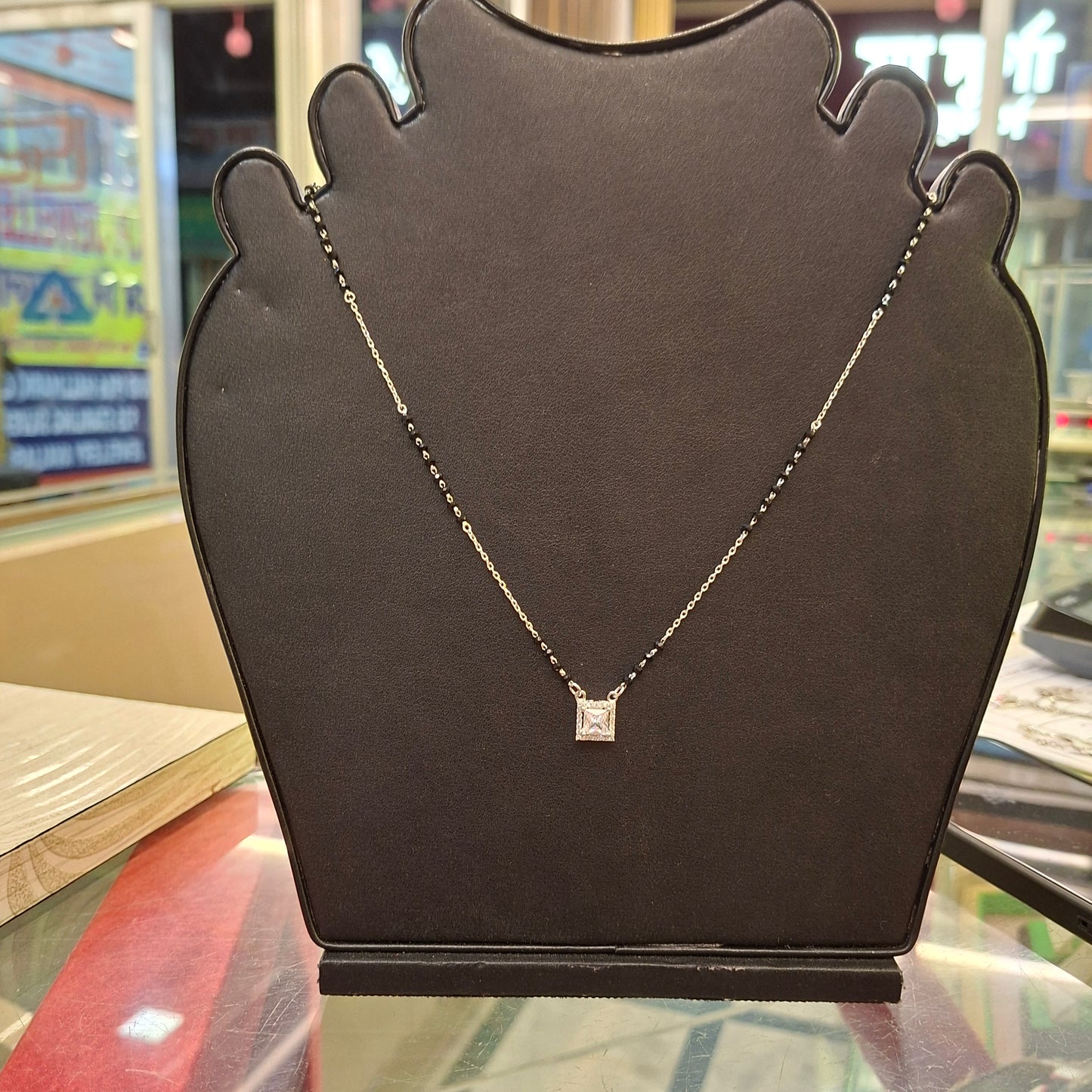 Pure silver mangalsutra