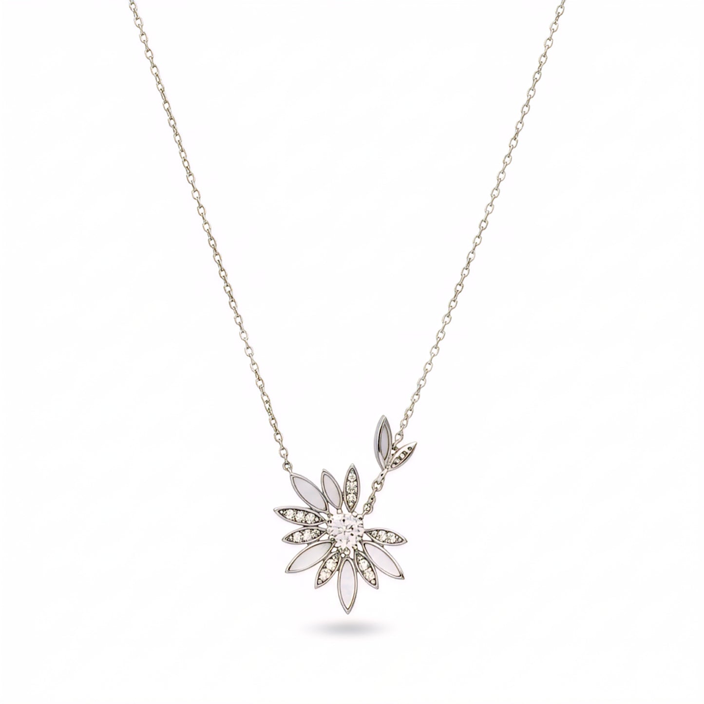 Pure 925 Sterling Silver Necklace with Tops for Women