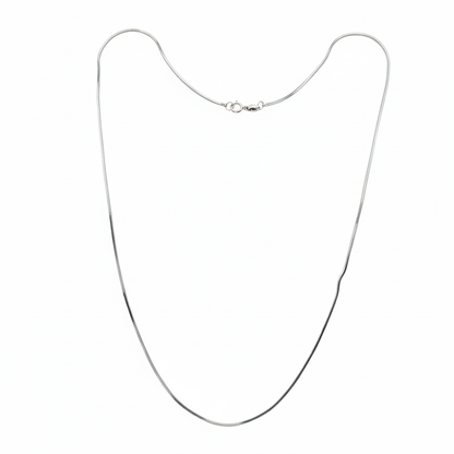 sleek chain ( Pure Silver Chain for Men Women 18 inch)